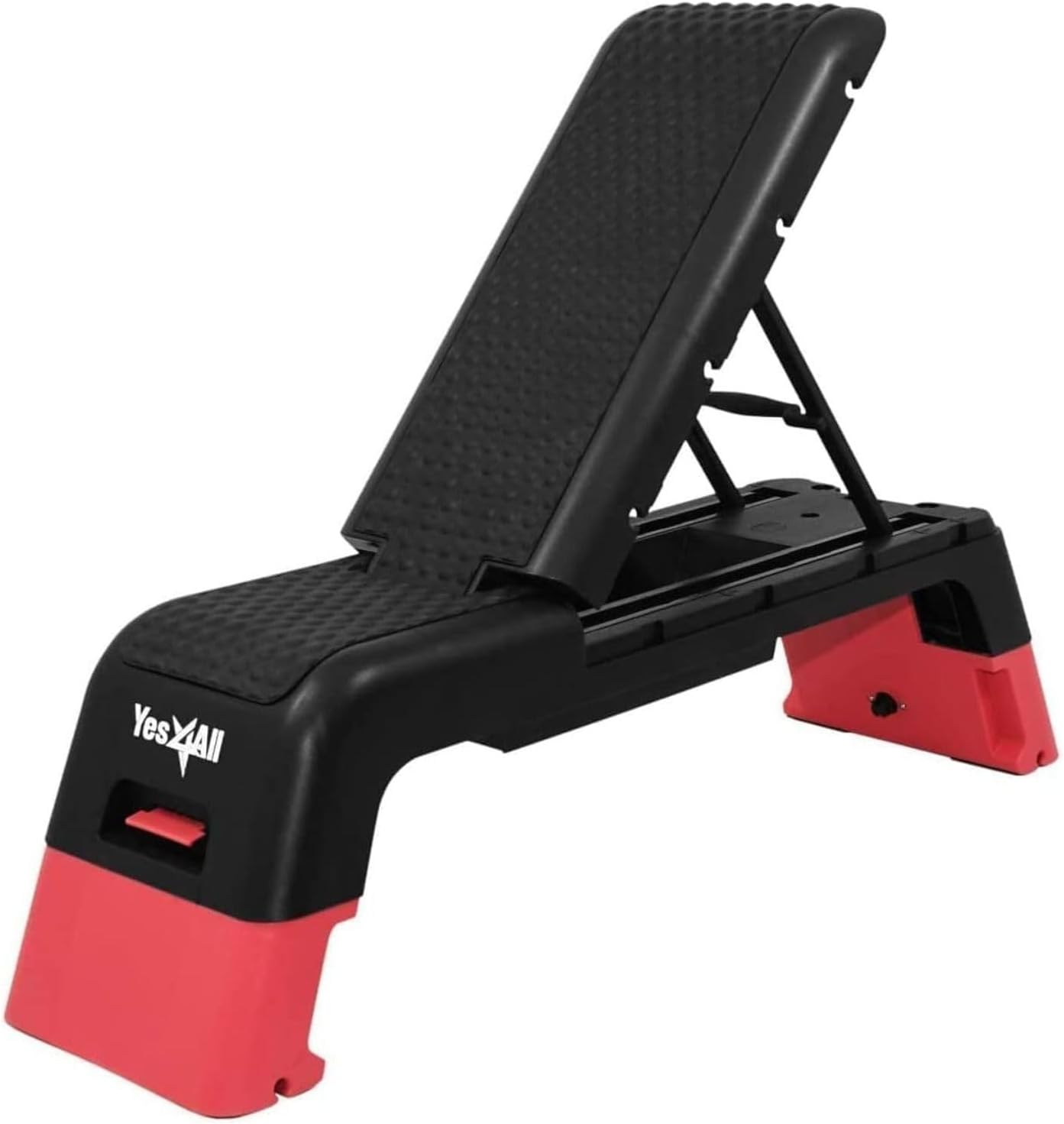Yes4All Multifunzionale Aerobic Deck – Stazione Fitness Versatile, Panca con Pesi, Stepper Aerobico, Box Pliometrico per Allenamenti Cardio e Allenamento della Forza