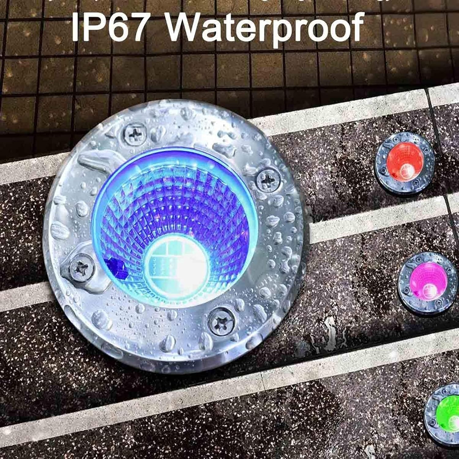 RGB-LED-Innenbeleuchtung, 6 W, wasserdicht, Landschaftsbeleuchtung, Fernbedienung, 12 V/24 V, Farbwechsel, Außenleuchten für Gärten, Terrassen und Plätze