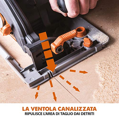 Evolution Power Tools   R185CCSX Sega Circolare Multi Materiale 185 mm Compatibile con Binario Guida (Pacchetto Abbinato con Binario da 1020 mm Incluso), 230 V : Amazon.it: Fai da te