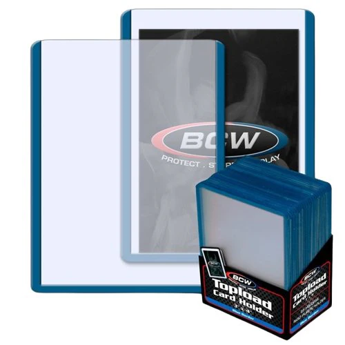 BCW Toploader Card Holder Colored Border