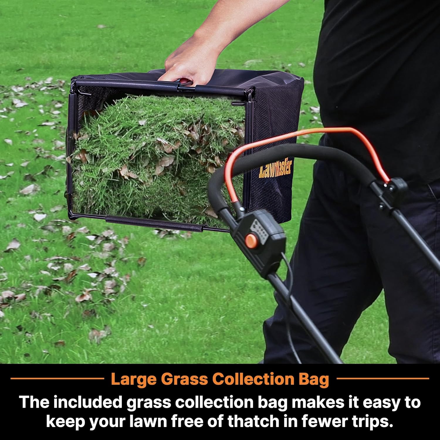 LawnMaster CLMF4817E 48V MAX Brushless Mower with 2X24V MAX 4.0Ah Battery and a Dual Charger