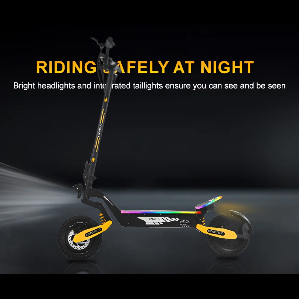 Off Road Electric Scooter for Adults, 1200W Motor Fast E Scooter, Up to 28MPH Top Speed & 20Miles Long Range, 11