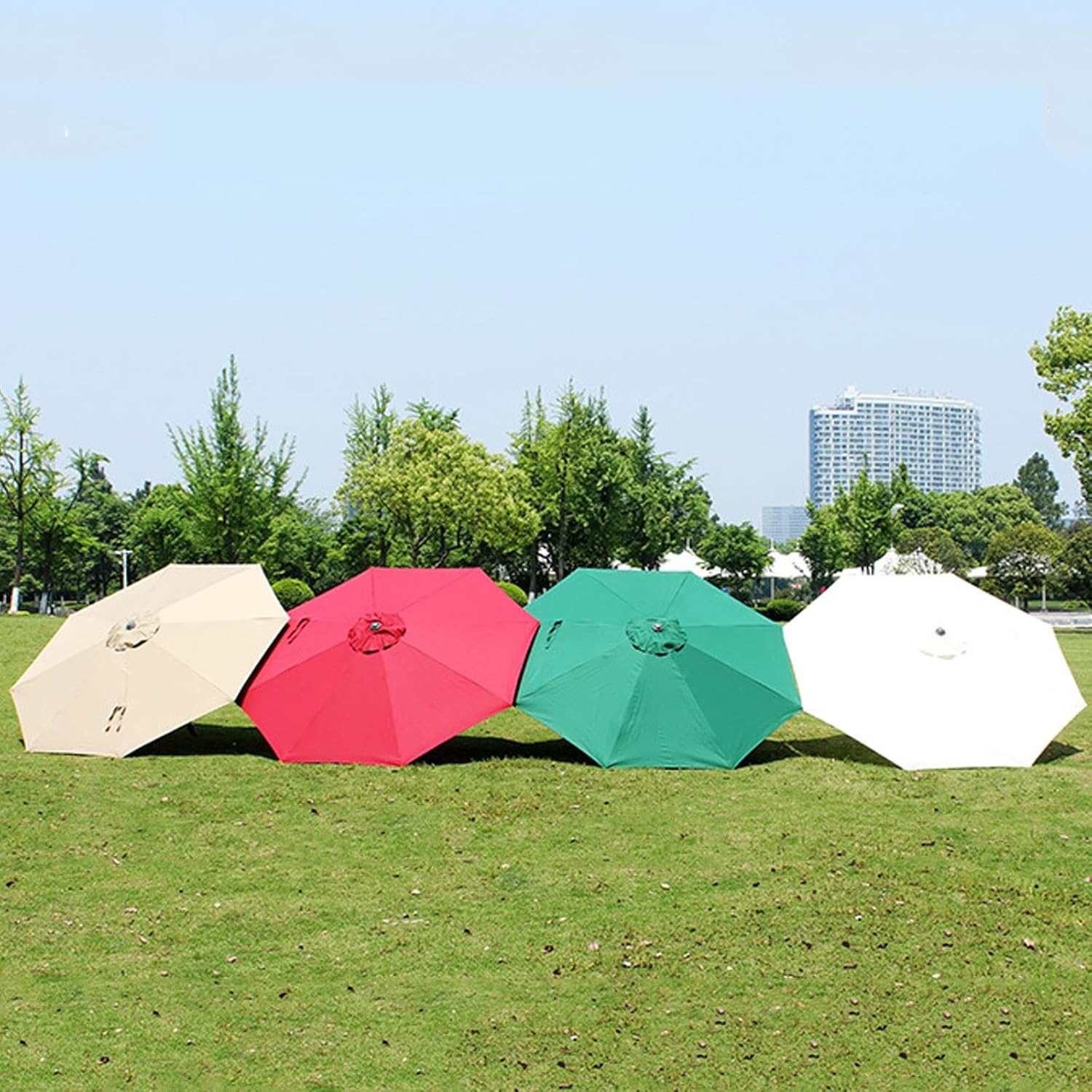 Garden Parasols Parasol, 1PCS Mehrzweck-Sonnengarten, Außen-, Sonnen-/Regen-Regenschirm, Schutzwinddicht, runder Schatten-Baldachin, für Strand/Pool/, Sonnenschutzhaus im Freien Parasole