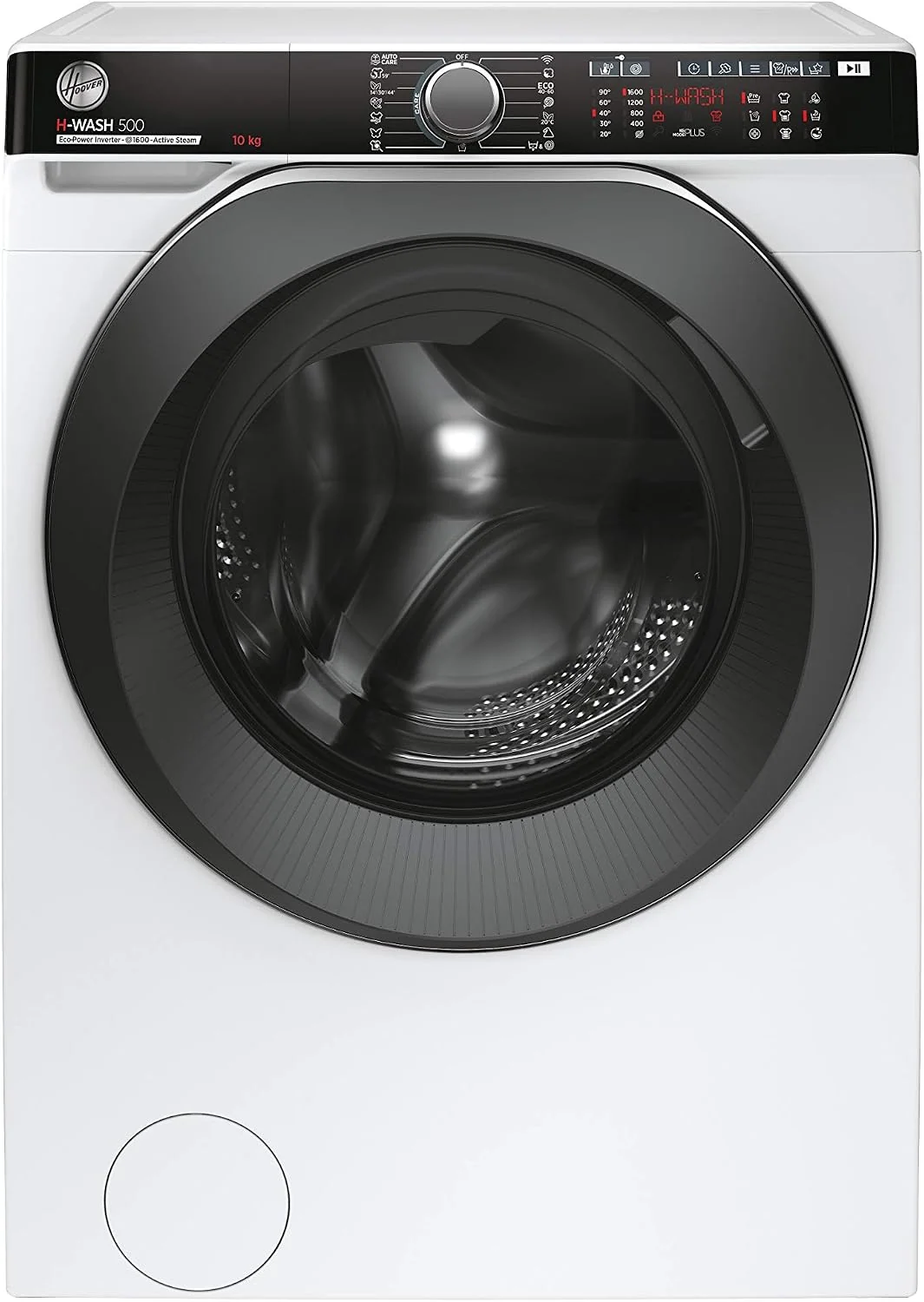 Hoover Waschmaschine, 10 kg, Weiß/Schwarz, H-WASH 500 PRO HWP 610AMBC / / 1600 U/Min. / Eco-Power