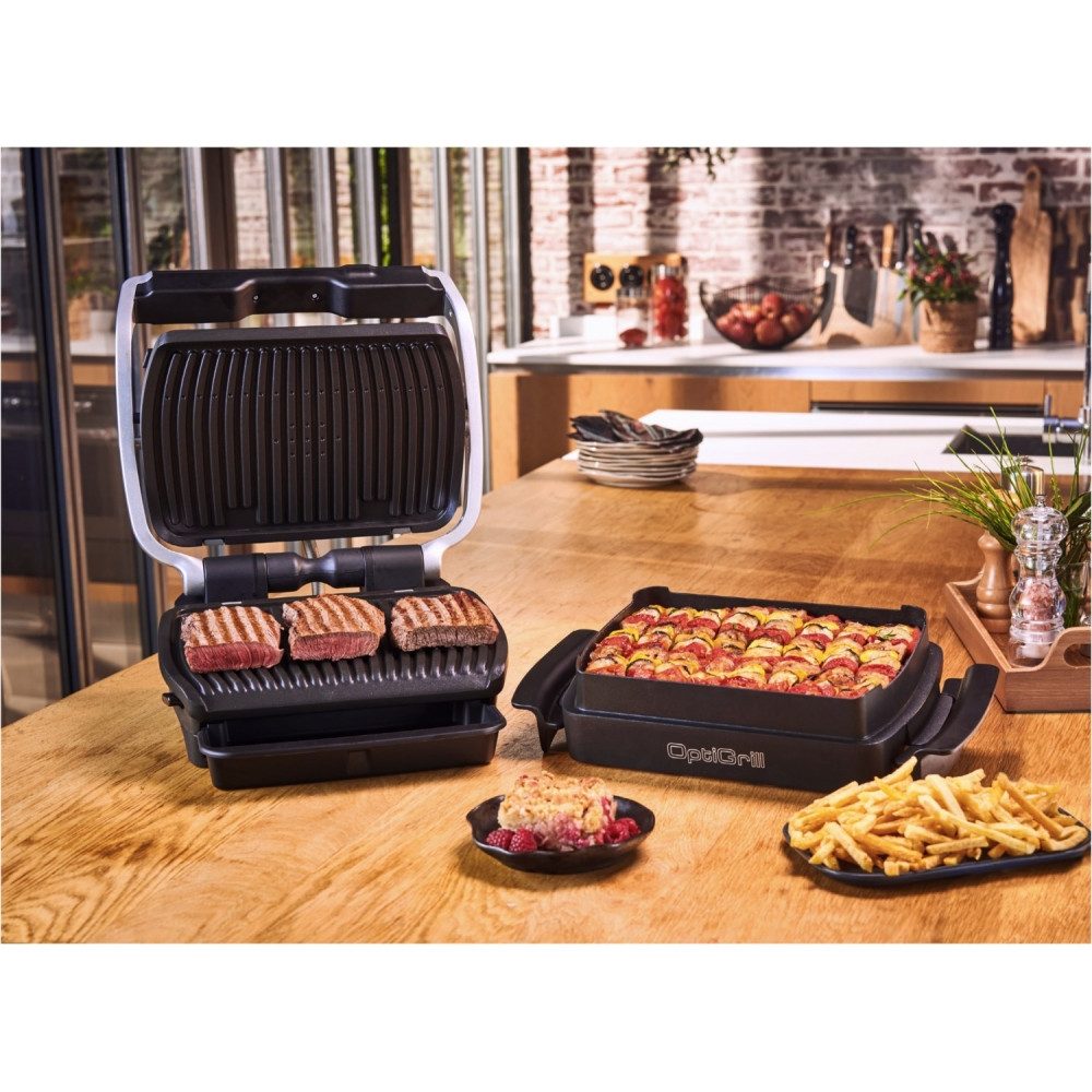 Kontaktgrill GC7148 Optigrill Snacking & Baking kontaktgrill schwarz