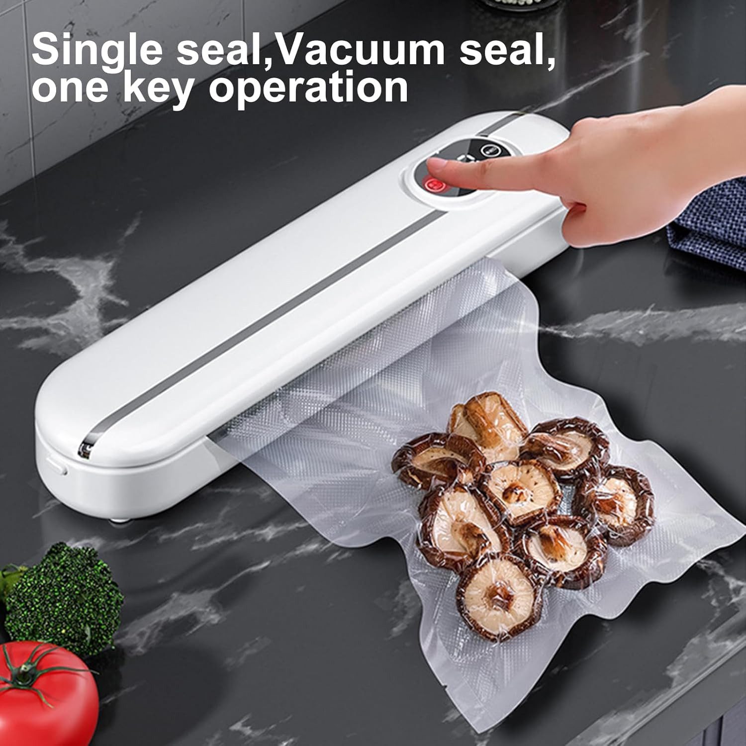 Vakuumierer Vakuumierer Food Vacuum Sealer 5in1 mit 10 Beuteln fürTrockene Feuchte