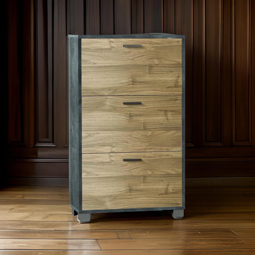 Scarpiera con ante per interno, elegante, resistente con montaggio facile 70 x 29 cm
