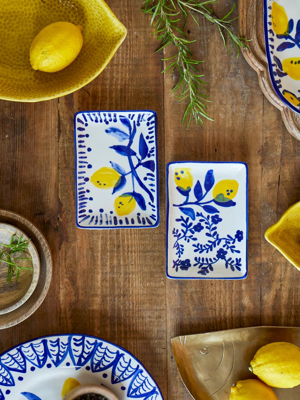 Bloomingville Maxima Plate Rectangular Blue , Single