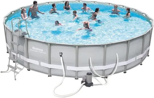 Power Steel Frame Pool Set, 22&prime; x 52&prime;&prime;