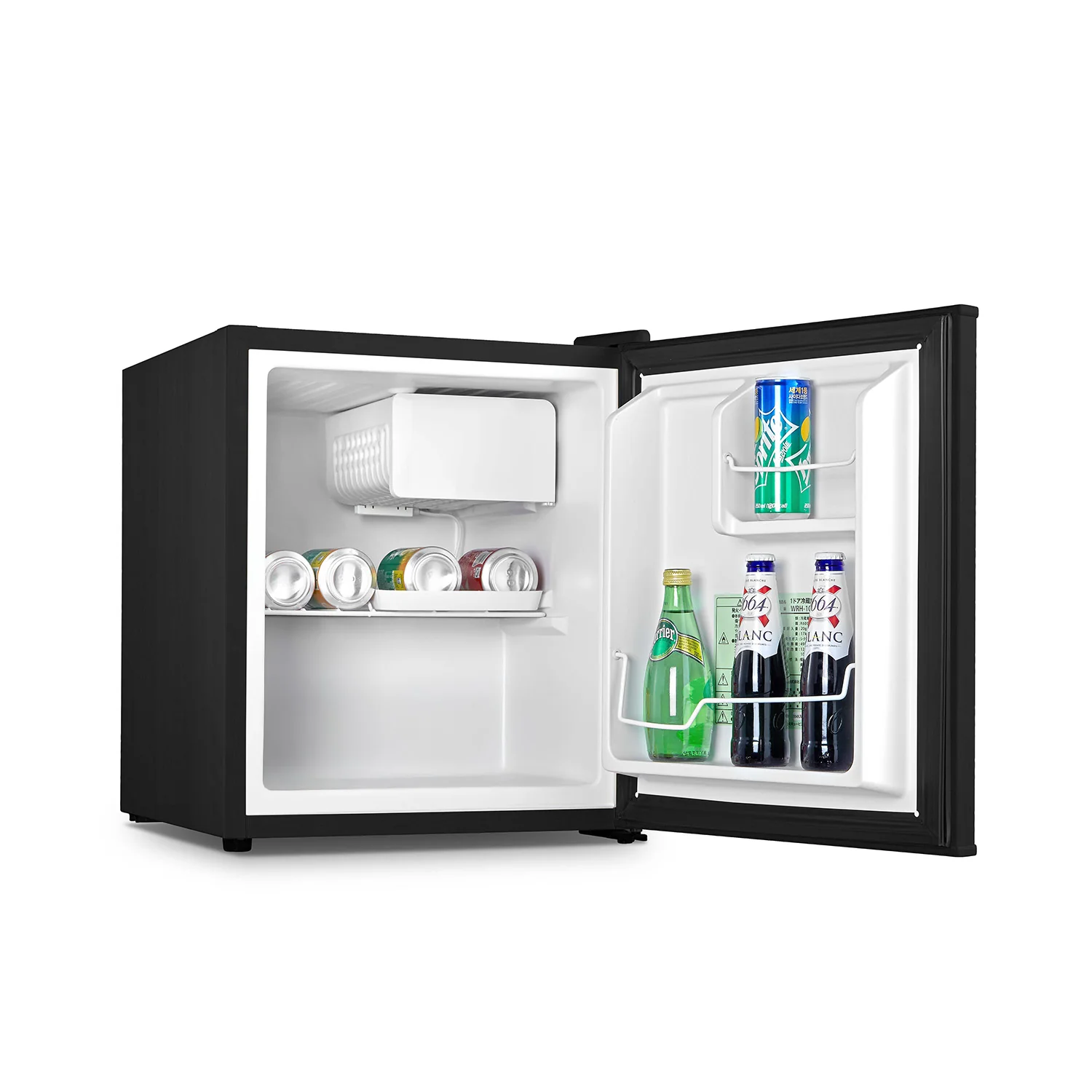 Mini Frigo In Metallo - 48l Con Freezer 5l 85w Nero