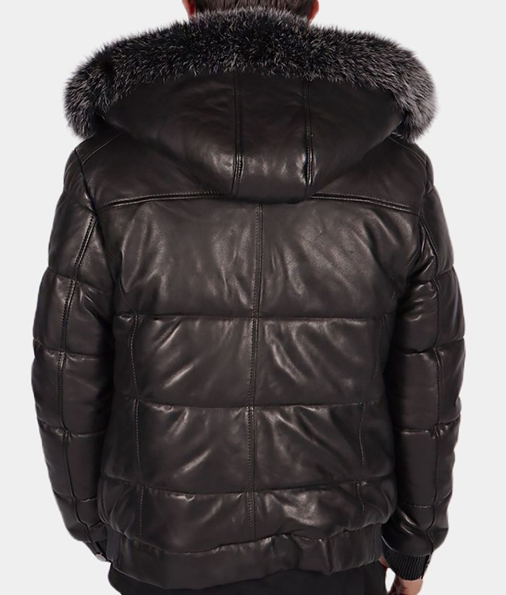 Desmond Leather Puffer Jacket