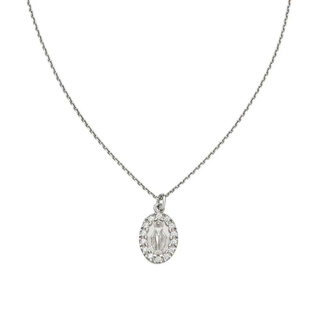 Collana Amen mini medaglia con madonna miracolosa CLMIPBBZ3