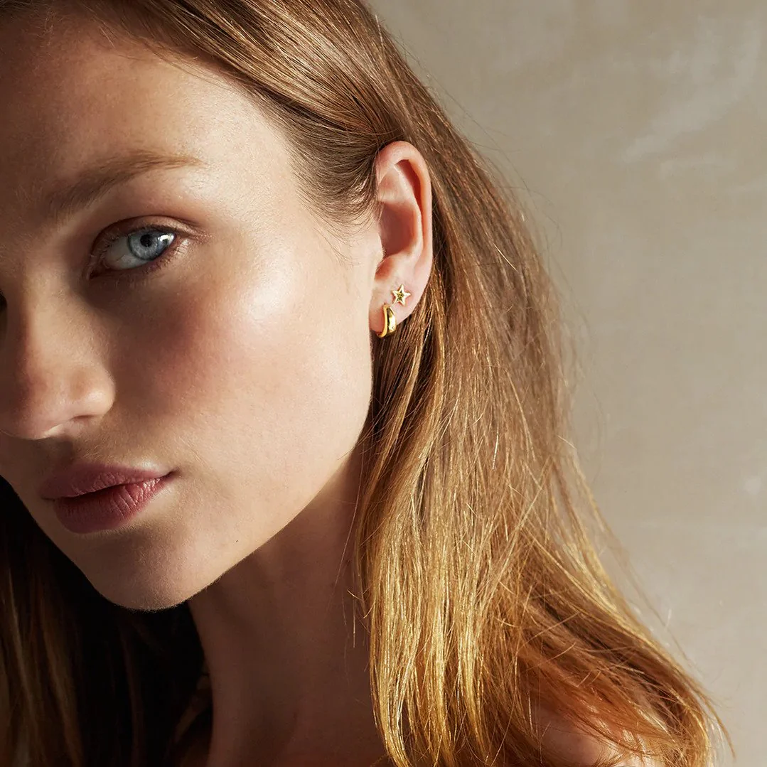 Mary-K Gold Star Stud Earrings