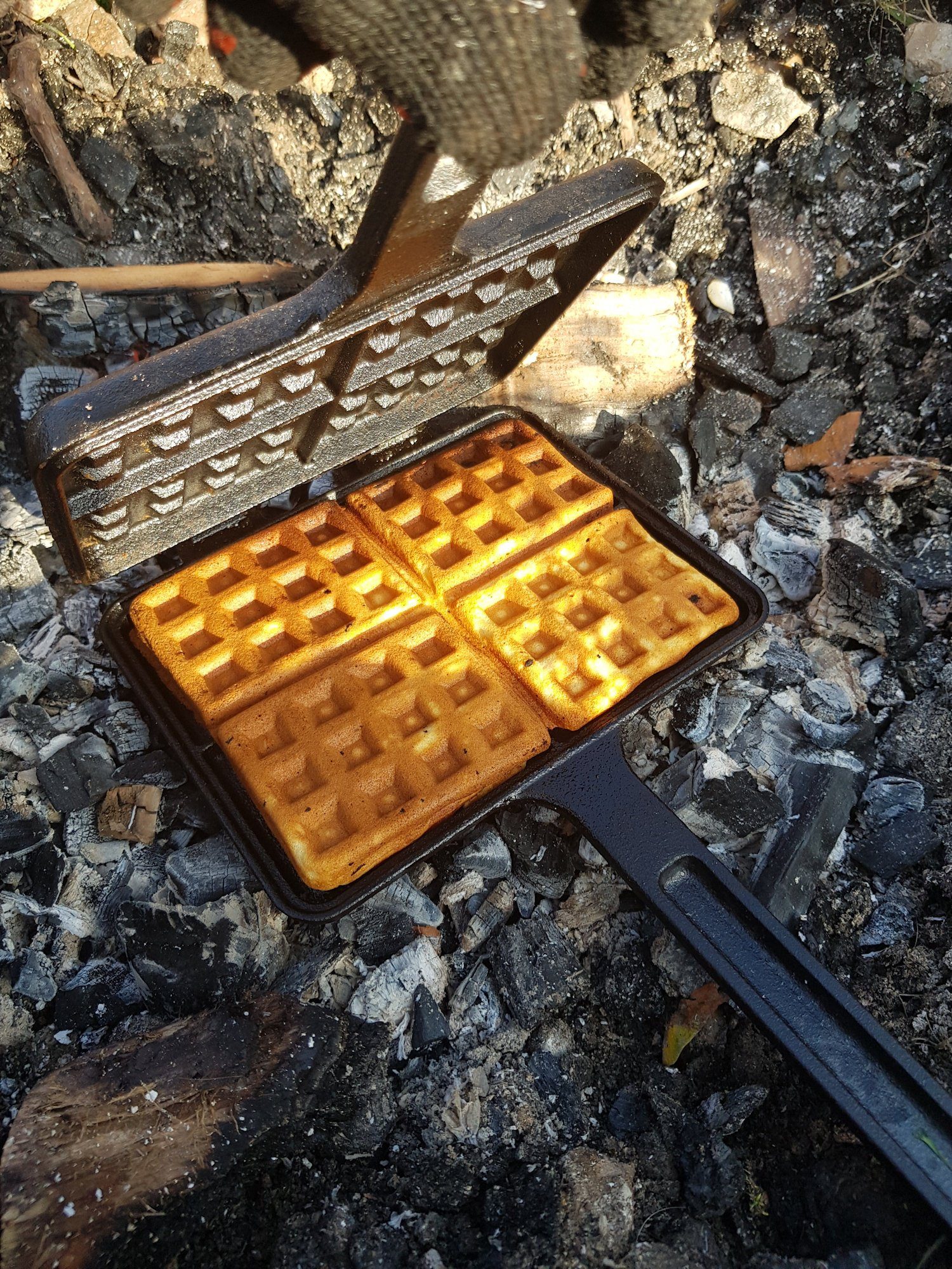 Waffeleisen Waffeleisen, Waffelmaker, Sandwicheisen, rechteckige Doppelform aus Gu