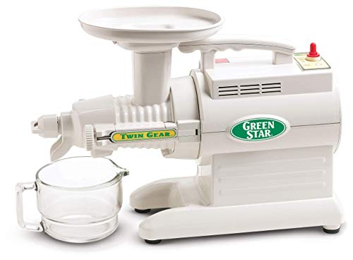 Tribest Greenstar GS 3000 Deluxe Slow Masticating Juicer, Twin Gear Cold Press Juicer & Juice Extractor, White: Electric Dual Auger Masticating Juicers: Home & Kitchen