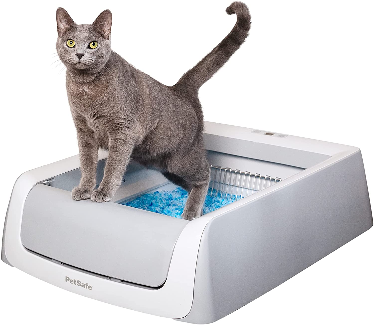 PetSafe ScoopFree Self Cleaning Cat Litter Box Systems, iOS/Android App with Health Counter &ndash; Automatic Cat Litter Box, Crystal Cat Litter