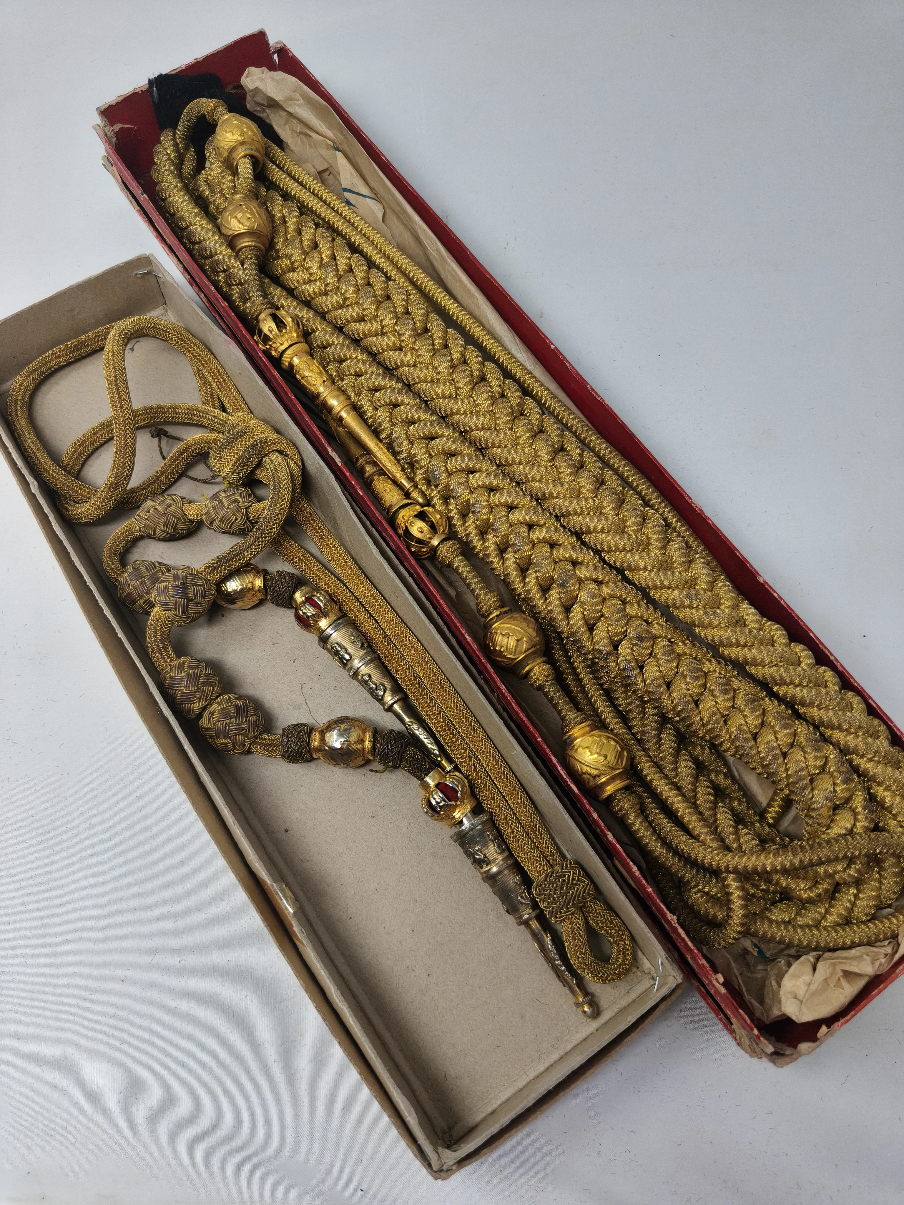 Cordones de ayudante general de marina. ��poca Monarqu��a Espa?ola.