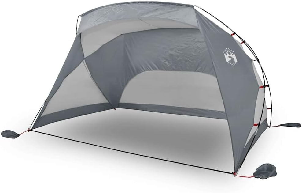 Home Garden,Strandzelt, grau, 274x178x170/148 cm, 185T Polyester