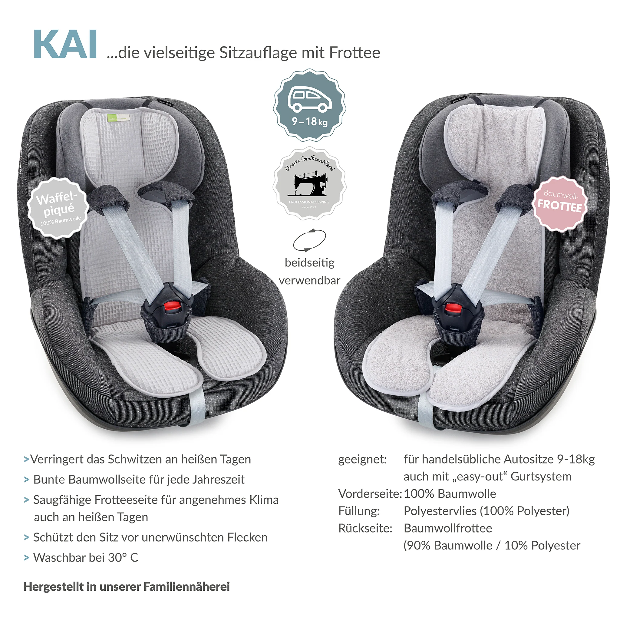 KAI FROTTEE die klassische Autositzauflage