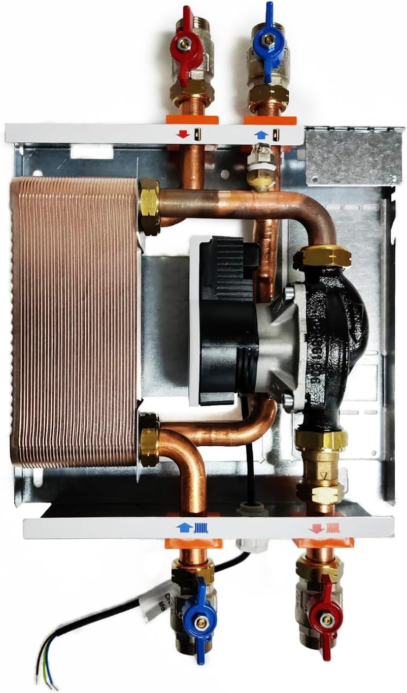 SCAMBIATORE KIT 34 PIASTRE 30-35KW MODULO INTERFACCIA TERMOPRODOTTO CALDAIA