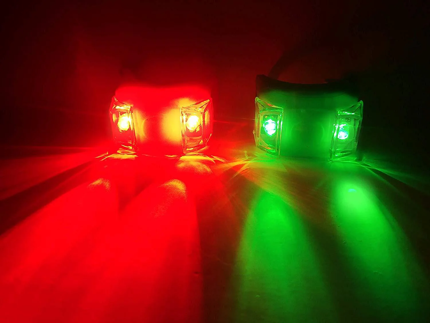 Green Blob Outdoors Navigation Boat Lights Sets Marine LED Portable Emergency Safety Waterproof (Choice of Red, Green, Blue, White)