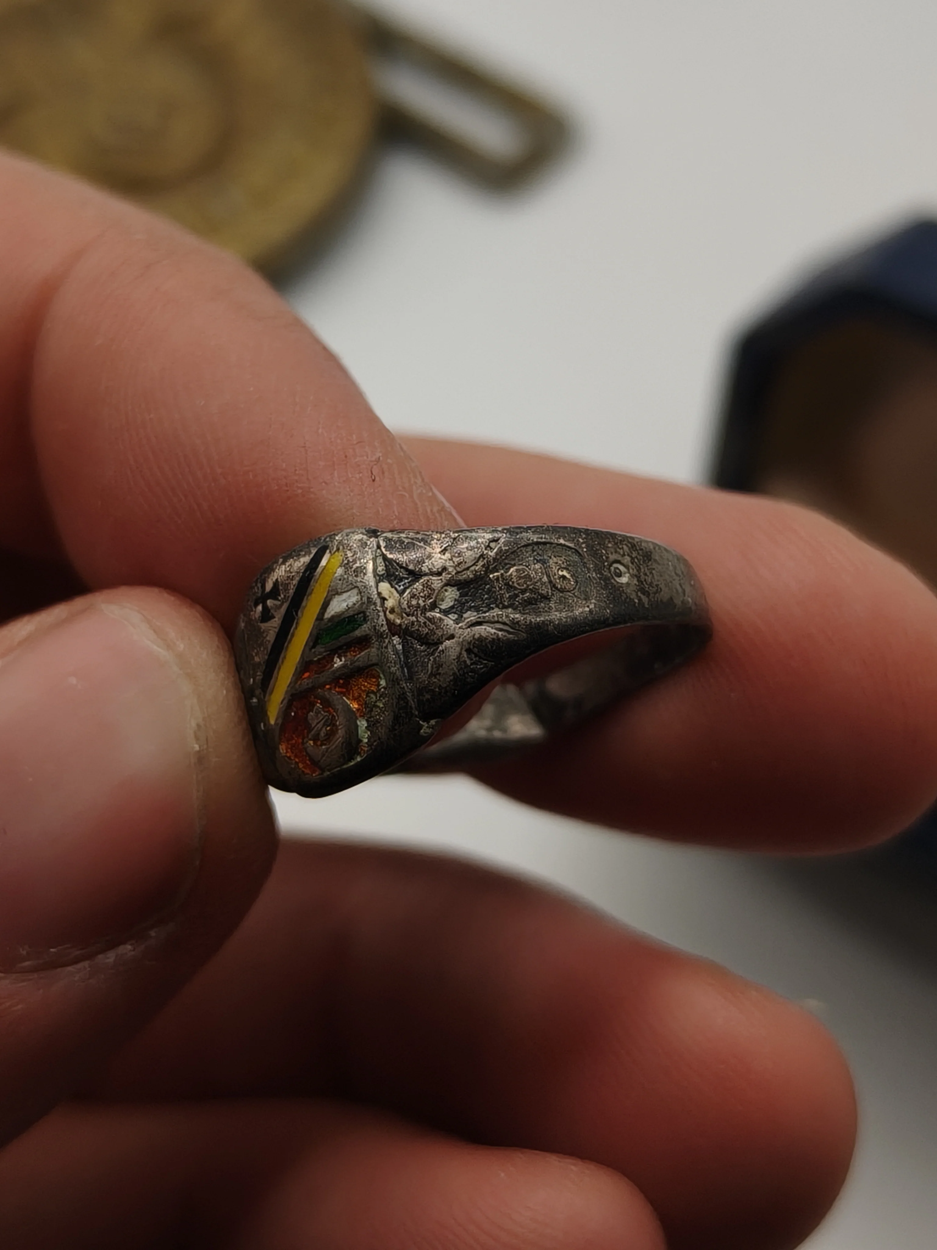 Anillo Plata Imperio Otomano, Italia y Alemania. IWW