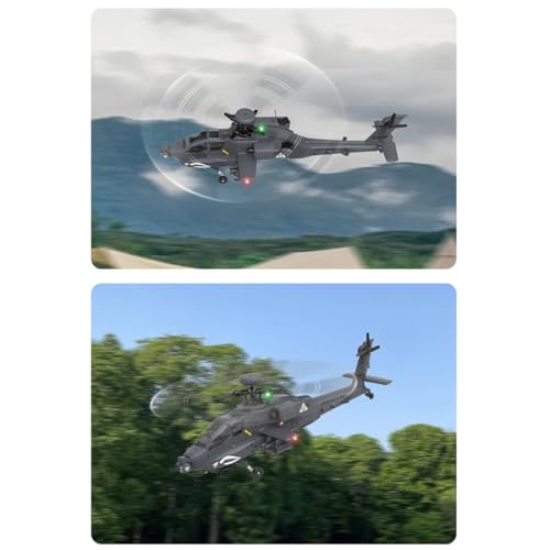 Elicottero telecomandato, scala 1/32, 2.4G 6CH F11 S AH64, aereo telecomandato con doppio asse Co Drive Flybarless 6G/3D Stunt YU XIANG RC aereo per adulti (RTF GPS Smart Version) : Giochi e giocattoli
