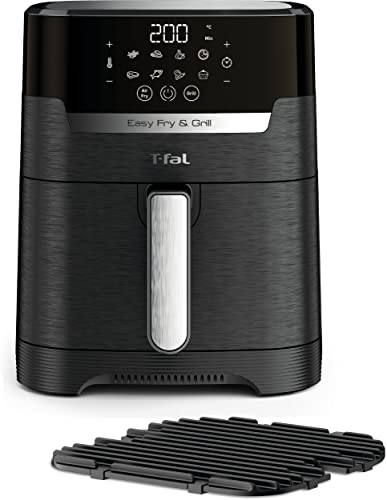 T fal Air Fryer & Grill Combo Digital, 2 in 1, 4.4 Qrt, black : Home & Kitchen