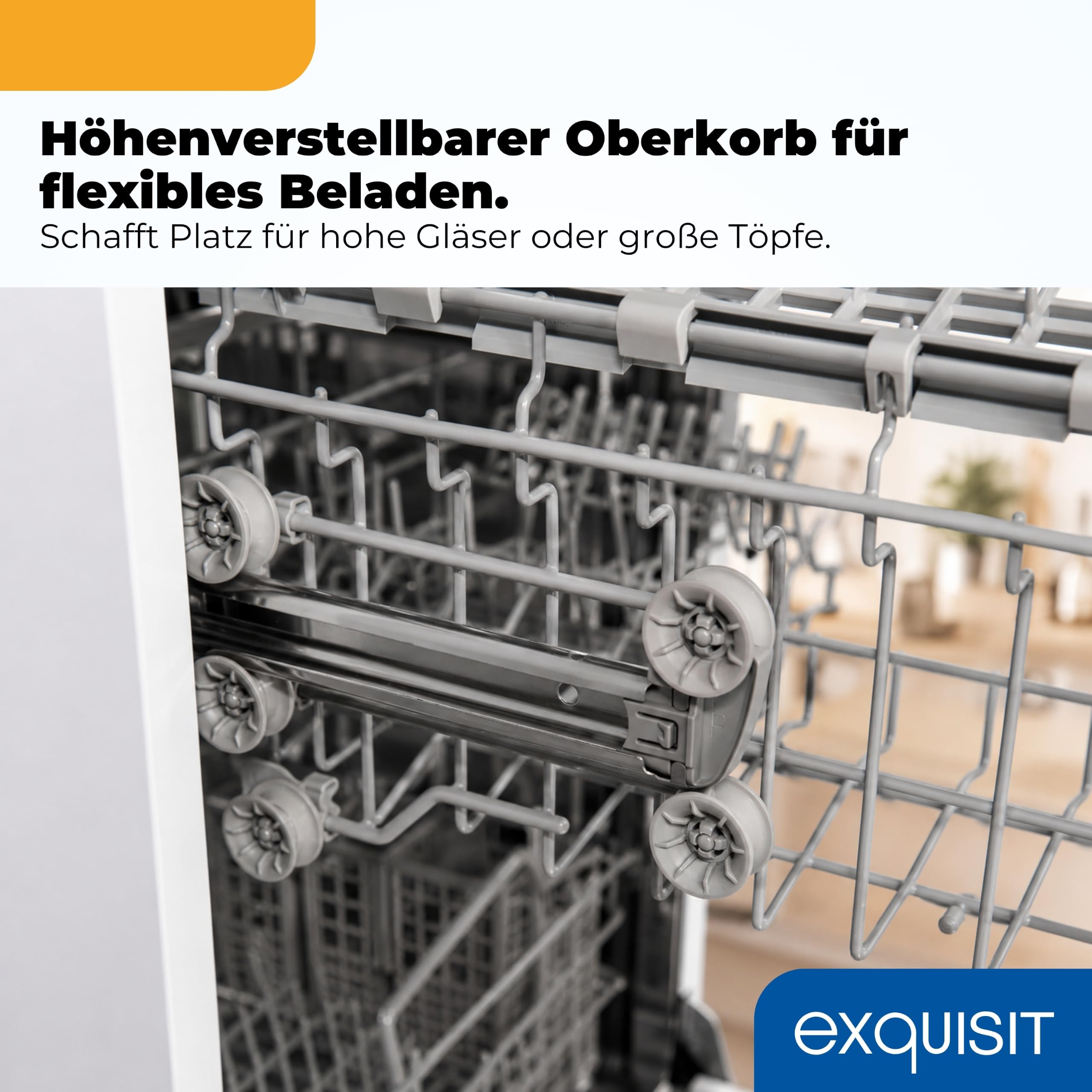 Freistehende Spülmaschine 45 cm für 9 Maßgedecke, 7 Programme bis 65 °C mit ECO-Modus und 49 dB(A), weiß