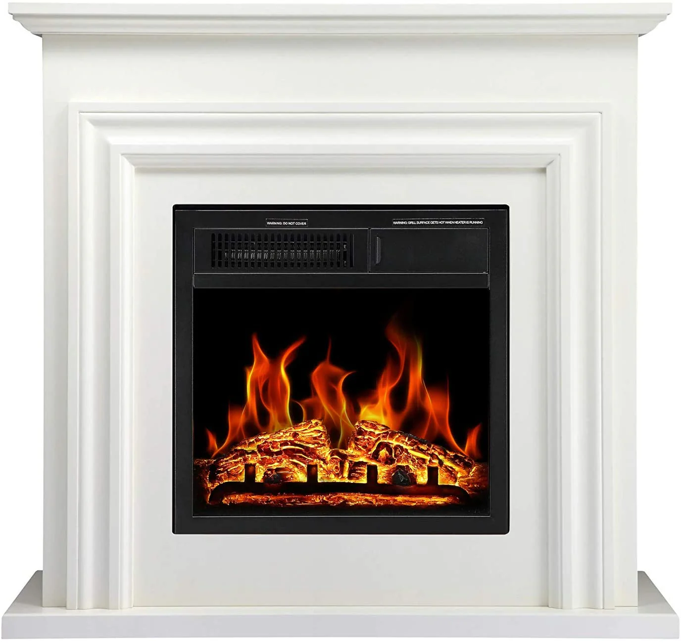 R.W.FLAME 36'' Electric Fireplace with Mantel Package,750 1500W