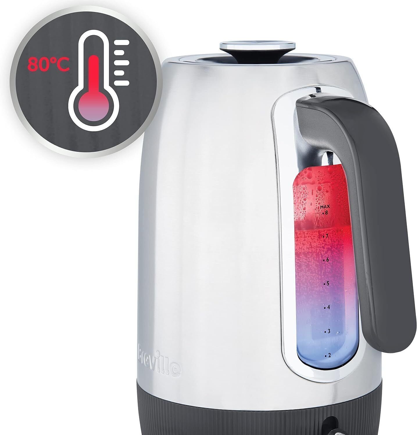 Wasserkocher Elektrischer by Sage Temperatur Einstellung 1.7L schnelle Kochzeiten