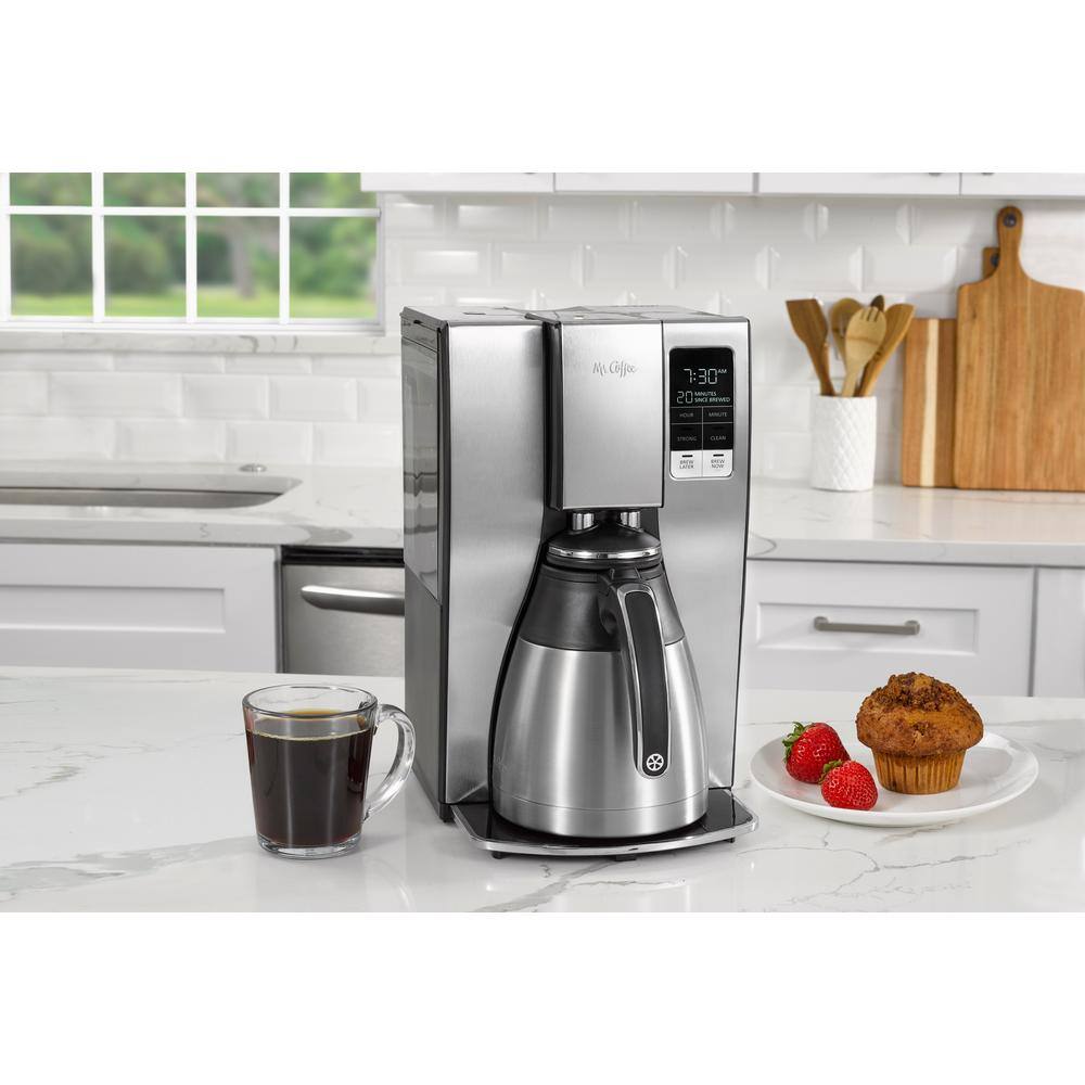 2025 Mr. Coffee Programmeerbare Druppel Koffiemachine voor 10 Kopjes met Roestvrijstalen Thermoskan �C Model 2133734