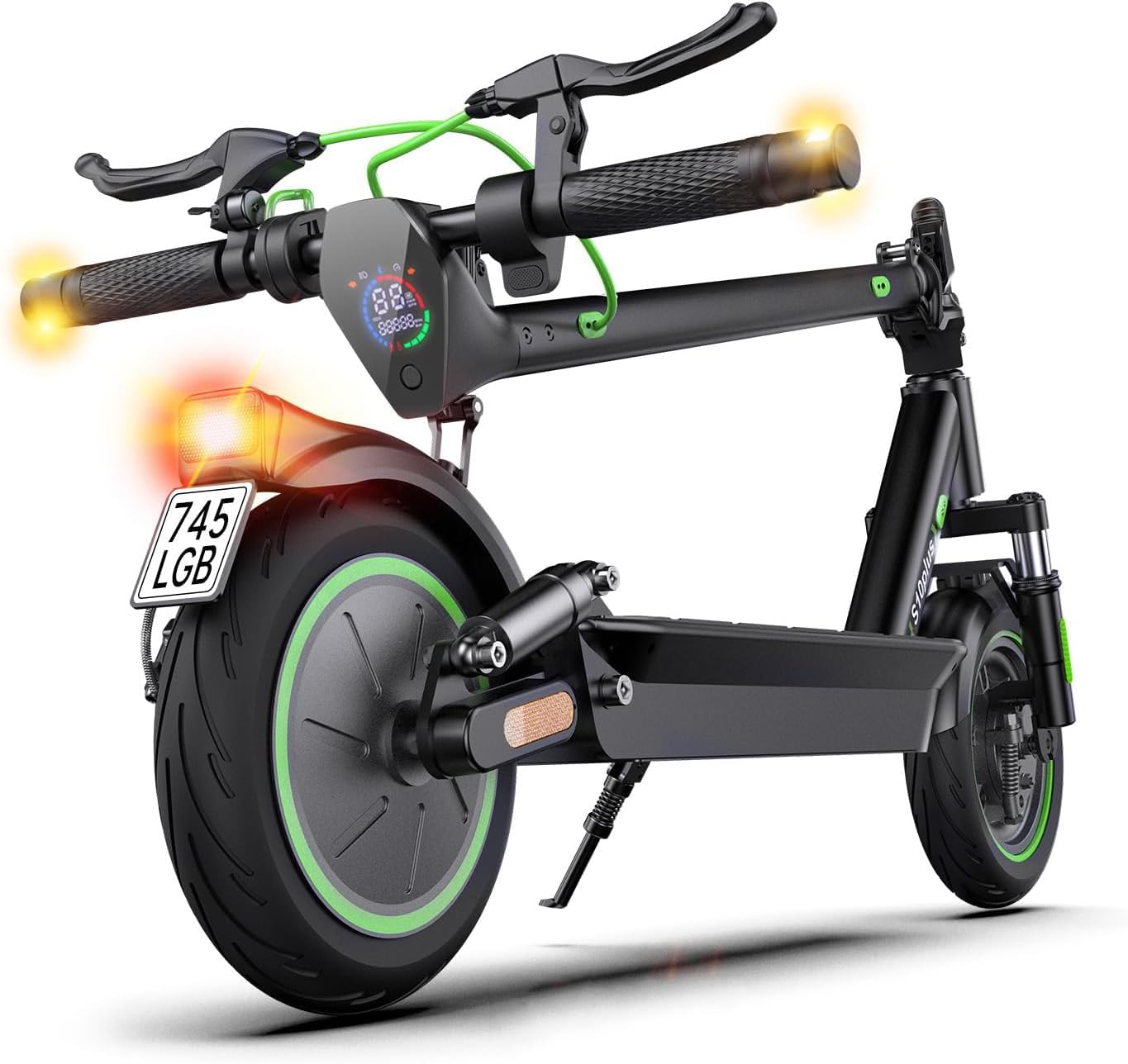 E-Scooter mit Straßenzulassung, S10plus, 500W, 10 Zoll Luftreifen, faltbar mit Blinker und App, bis 120 kg