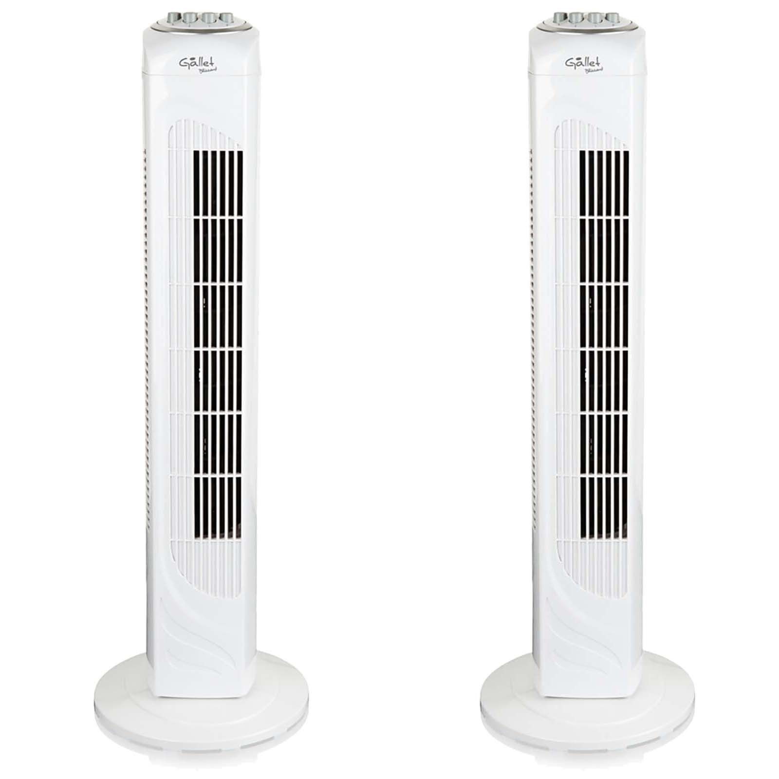 Standventilator 2x Turmventilator 74cm Standventilator Säulenventilator Ventilator