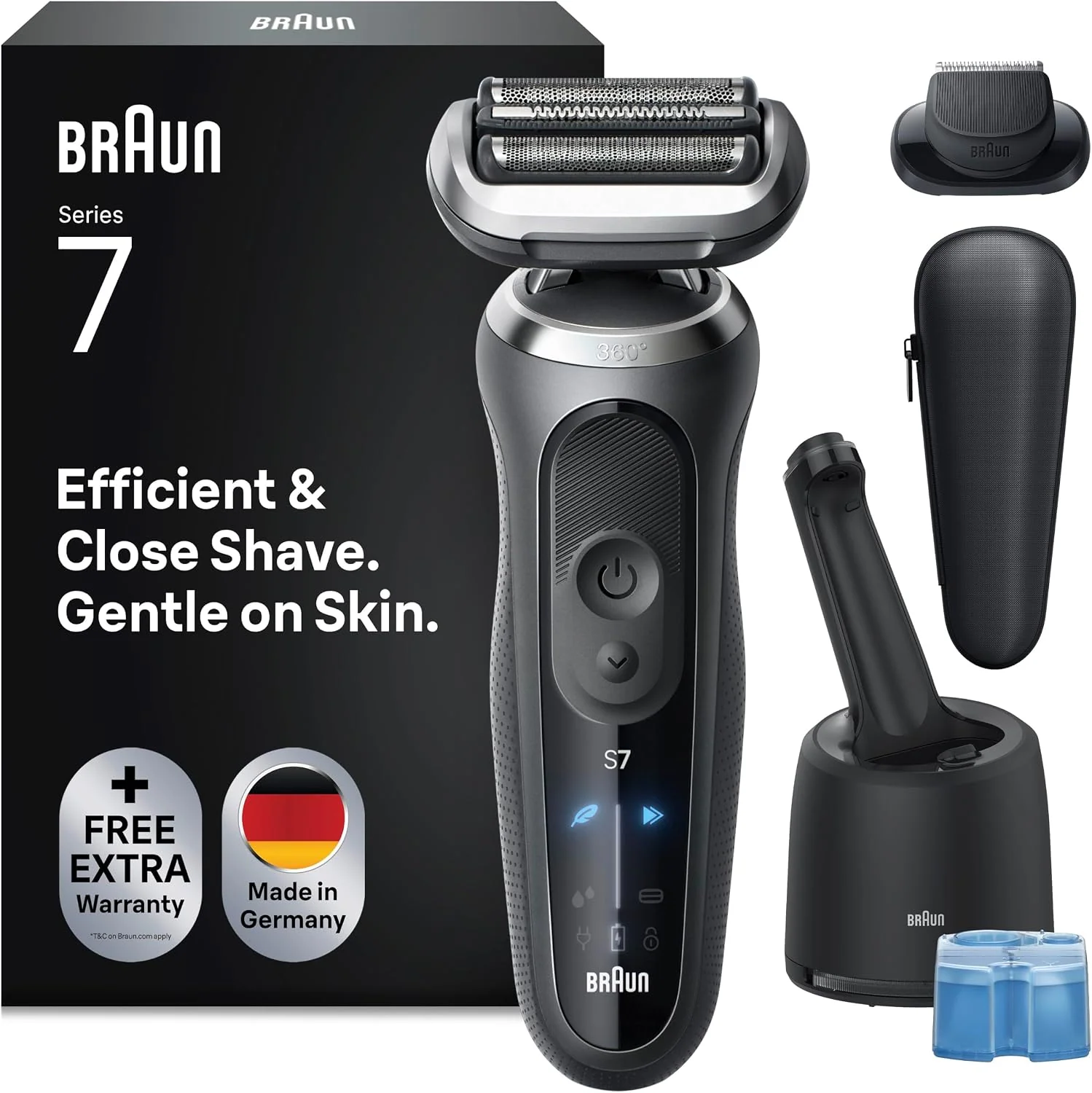 Braun Rasierer Herren Elektrisch Series 7, 72-C7200cc, Gold