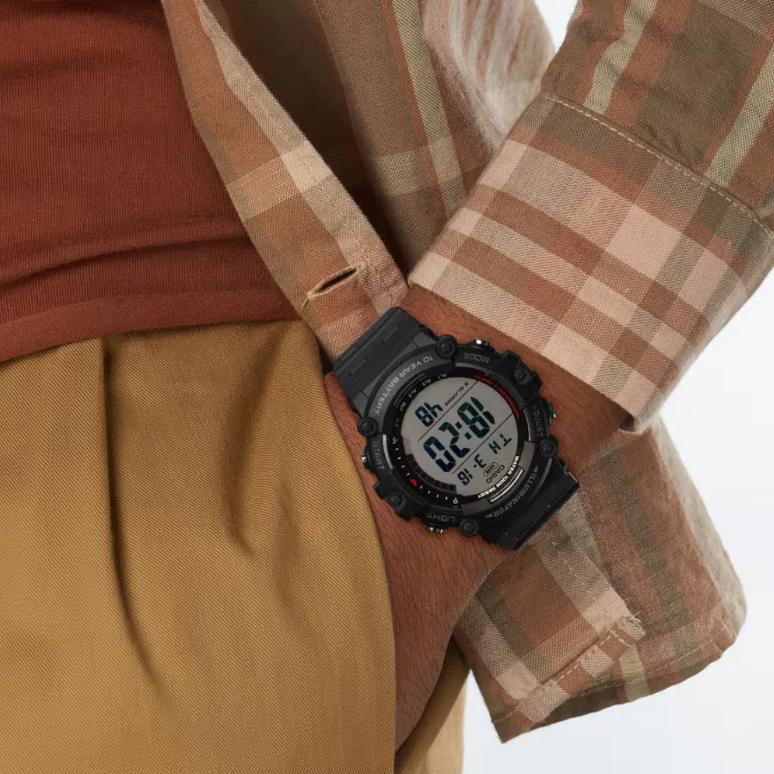 Orologio Casio AE-1500WH-1AVEF nero ampio display positivo