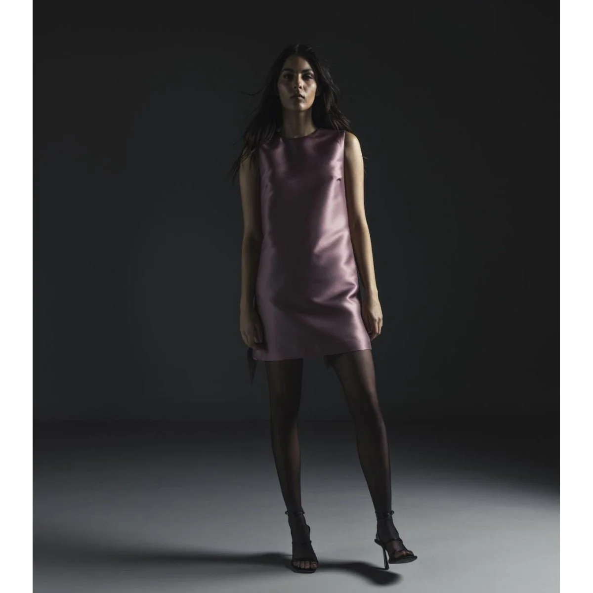 Mikado Dress Rosa �C Elegant Satin Finish Dress