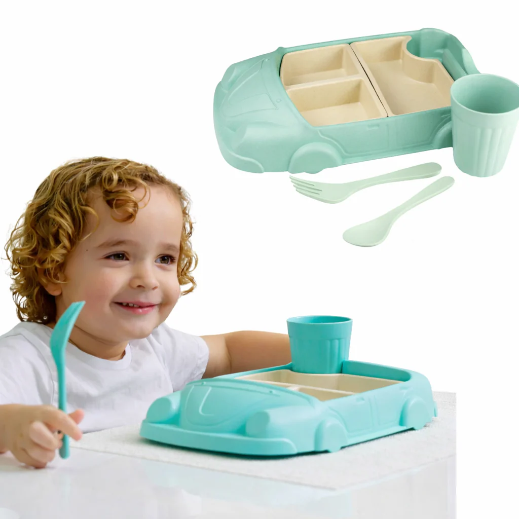 Kids Car Shaped Dinner Set