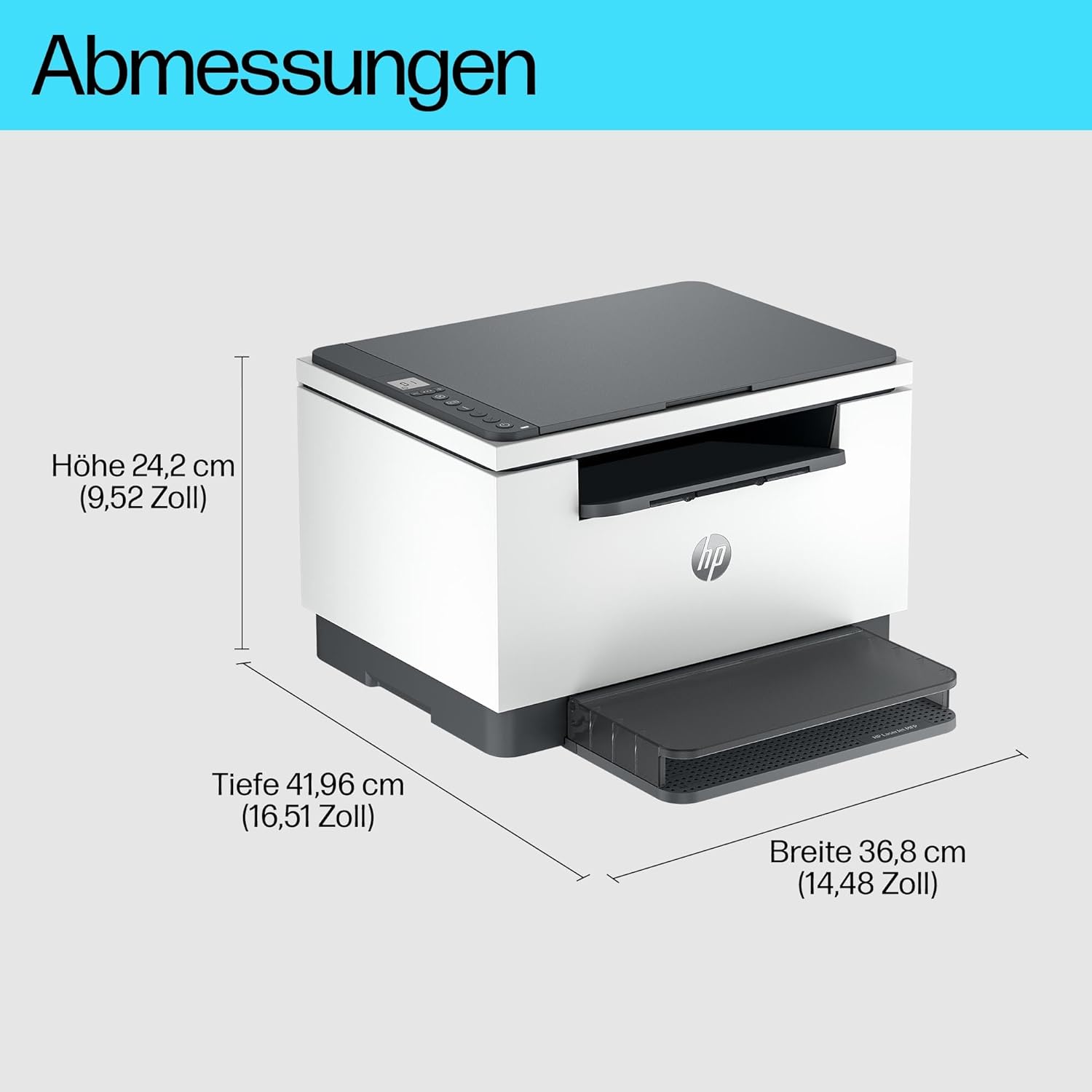 HP LaserJet MFP M235sdw Multifunktions-Laserdrucker Schwarzweiß, Drucken, Kopieren, Scannen, Automat.beidseitiger Druck, Dual-Band Wi-Fi, USB, LAN, HP Smart App, Intelligente Benutzeroberfläche