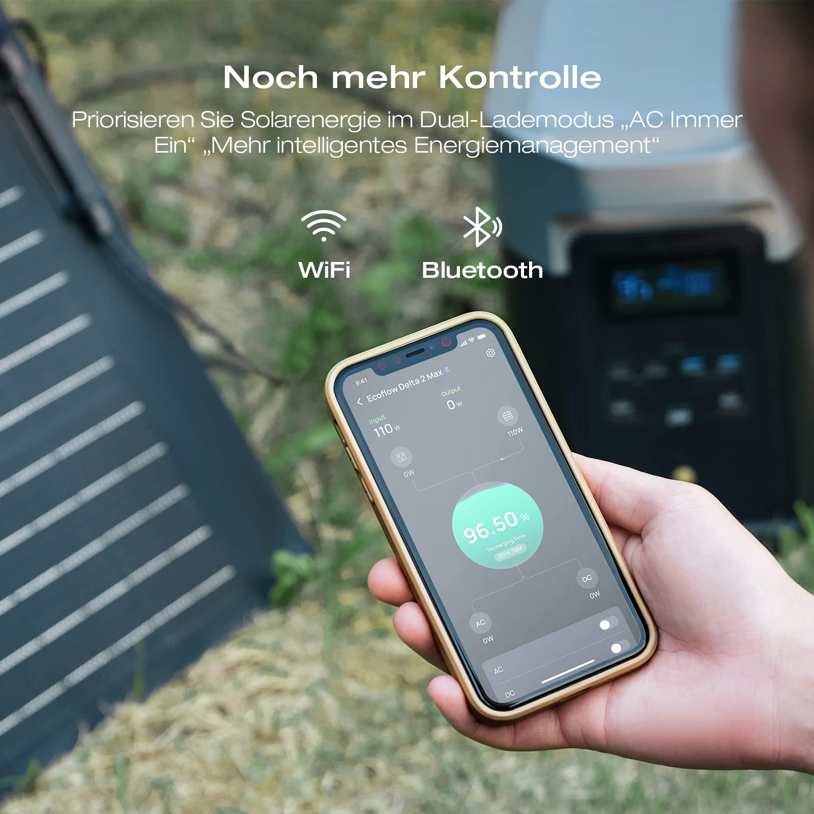 Tragbare Powerstation DELTA 2 Max 2048 Wh 3000 W Ausgangsleistung LiFePO4 X-Boost 3000 W Solarladung AC-Ladung 13 Steckdosen