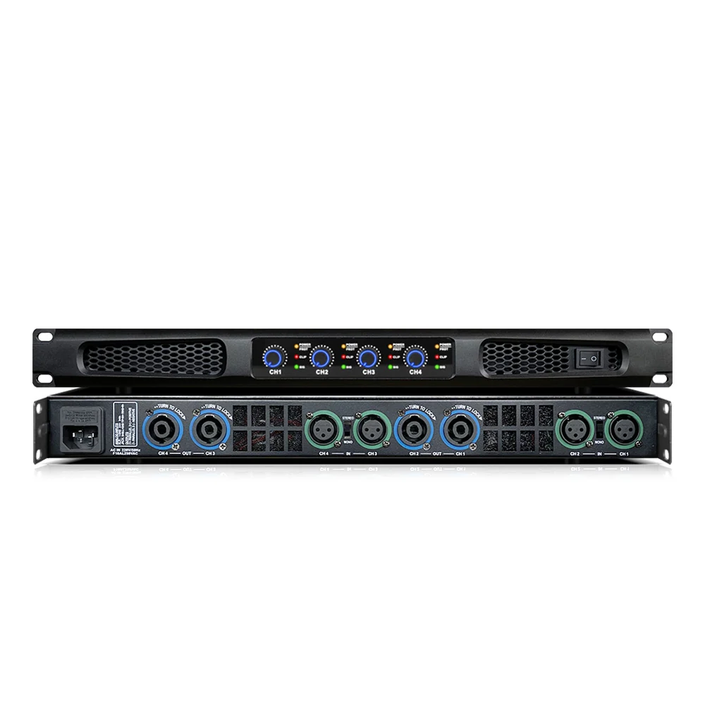 ERZHEN G-Class Digital Power Amplifier Professional 2/4 Channel Power Amplifier #450W4