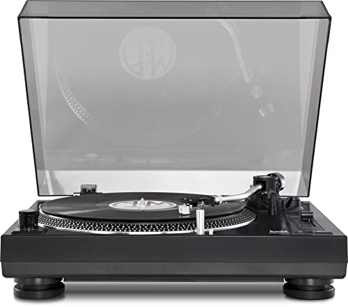 TechniSat TECHNIPLAYER LP 300   Giradischi professionale USB per DJ (con funzione scratch e digitalizzazione, velocità: 33/45 giri/min, azionamento diretto controllato al quarzo) nero : Elettronica