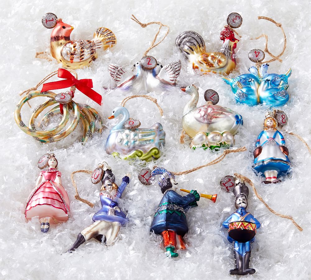 12 Days Of Christmas Ornaments   Set of 12   tiaotiao