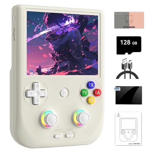 NULA RG406V   Console da gioco in stile retrò, con scheda TF da 128 G / 4000 giochi Android 13 Unisoc T820, touch screen IPS da 4 pollici, supporto 5G WiFi Bluetooth : Giochi e giocattoli