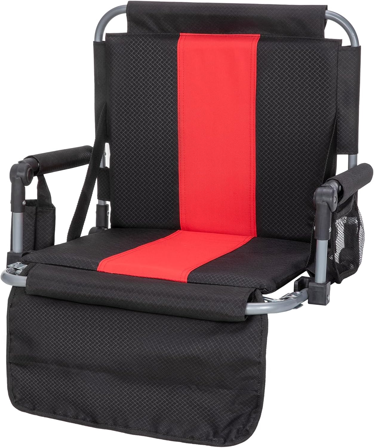 Folding Stadium Seat Bleacher Chair with Cup Holder