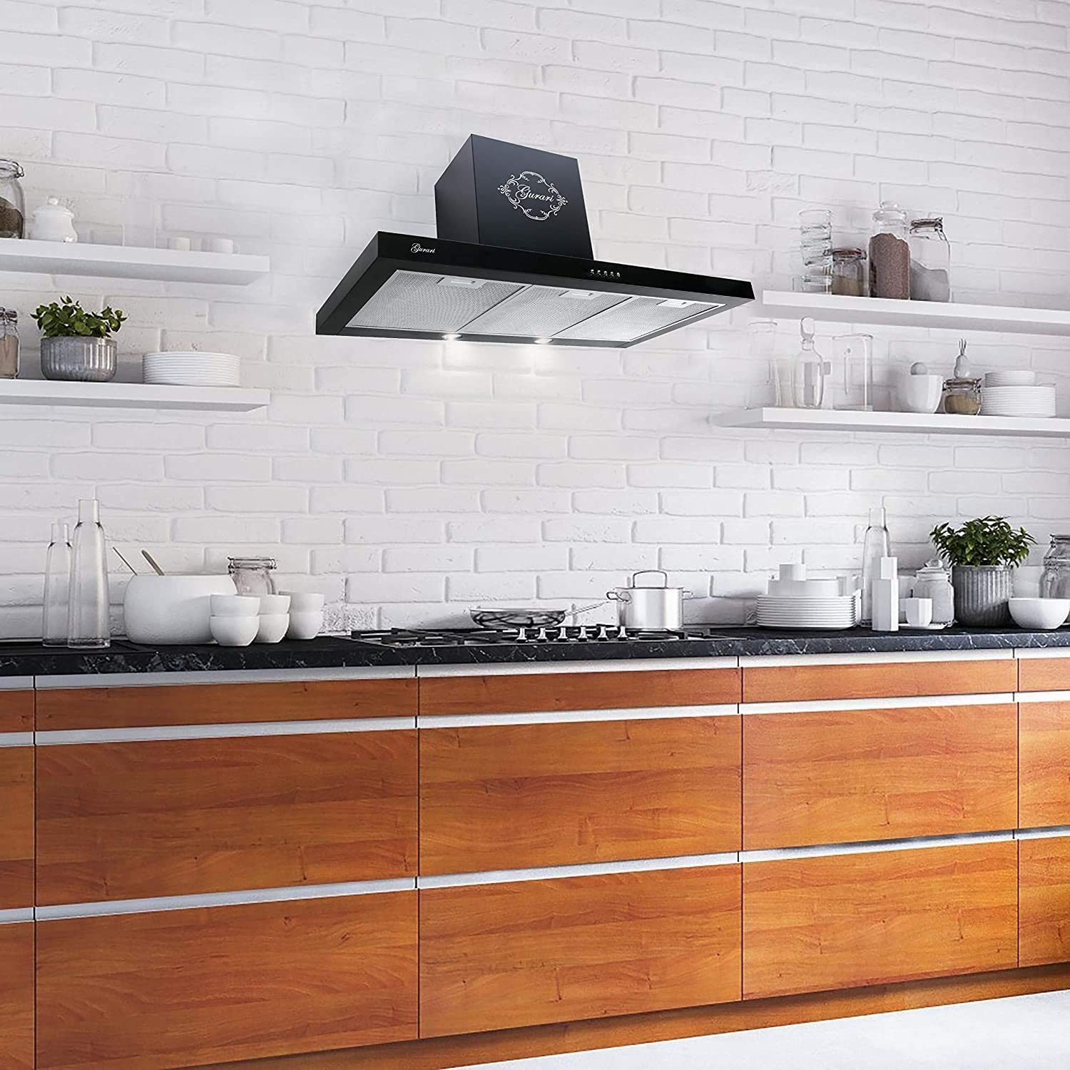 Wandhaube GCH F 461 BL 7 N Dunstabzugshaube 70 cm Motor 1000m³/h