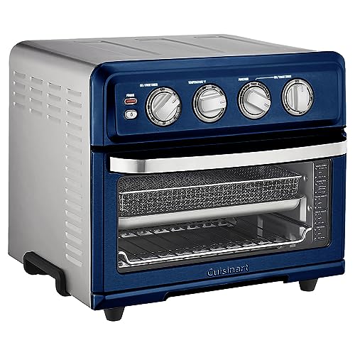 Cuisinart Air Fryer   Convection Toaster Oven, 8 1 Oven with Bake, Grill, Broil & Warm Options, Stainless Steel, TOA 70 (Navy Blue): Home & Kitchen