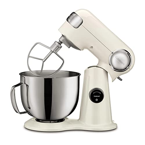 Cuisinart SMD 50CRM Precision Pro 5.5 Quart Digital Stand Mixer with 12 Speeds, 3 Preprogrammed Food Prep Settings, Mixing Bowl, Chef's Whisk, Flat Mixing Paddle, Dough Hook, and Splash Guard, Cream: Home & Kitchen