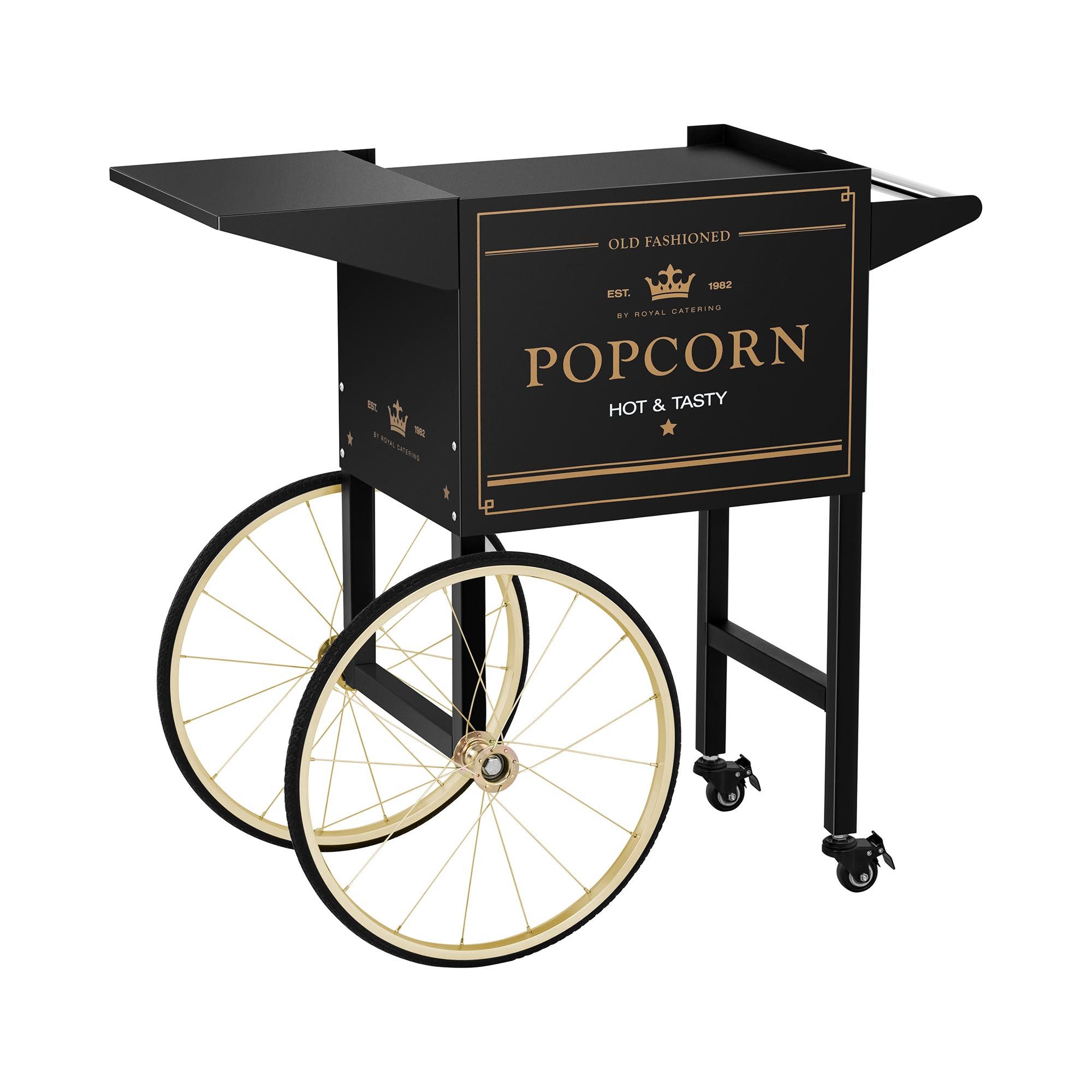 Popcornmaschine Popcornwagen Wagen für Popcornmaschine Popcorntrolley 2 Bremsen