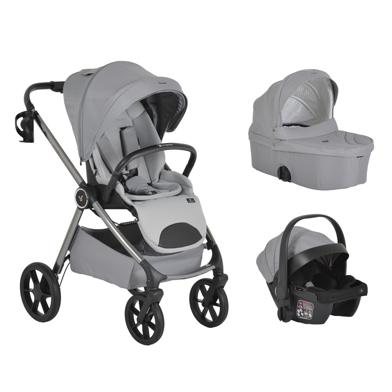 Kombi-Kinderwagen Kombikinderwagen Unique 3 in 1